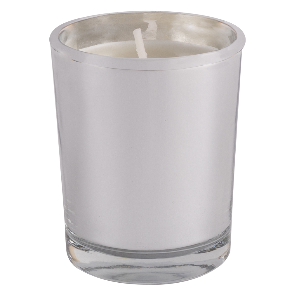 Bougie publicitaire Scent Argent mat